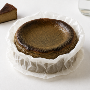 hojicha-burnt-cheesecake