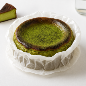 matcha-burnt-cheesecake
